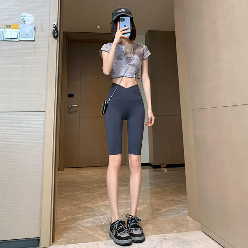 夏季薄款五分外穿 打底新款鯊魚褲 二件組 3