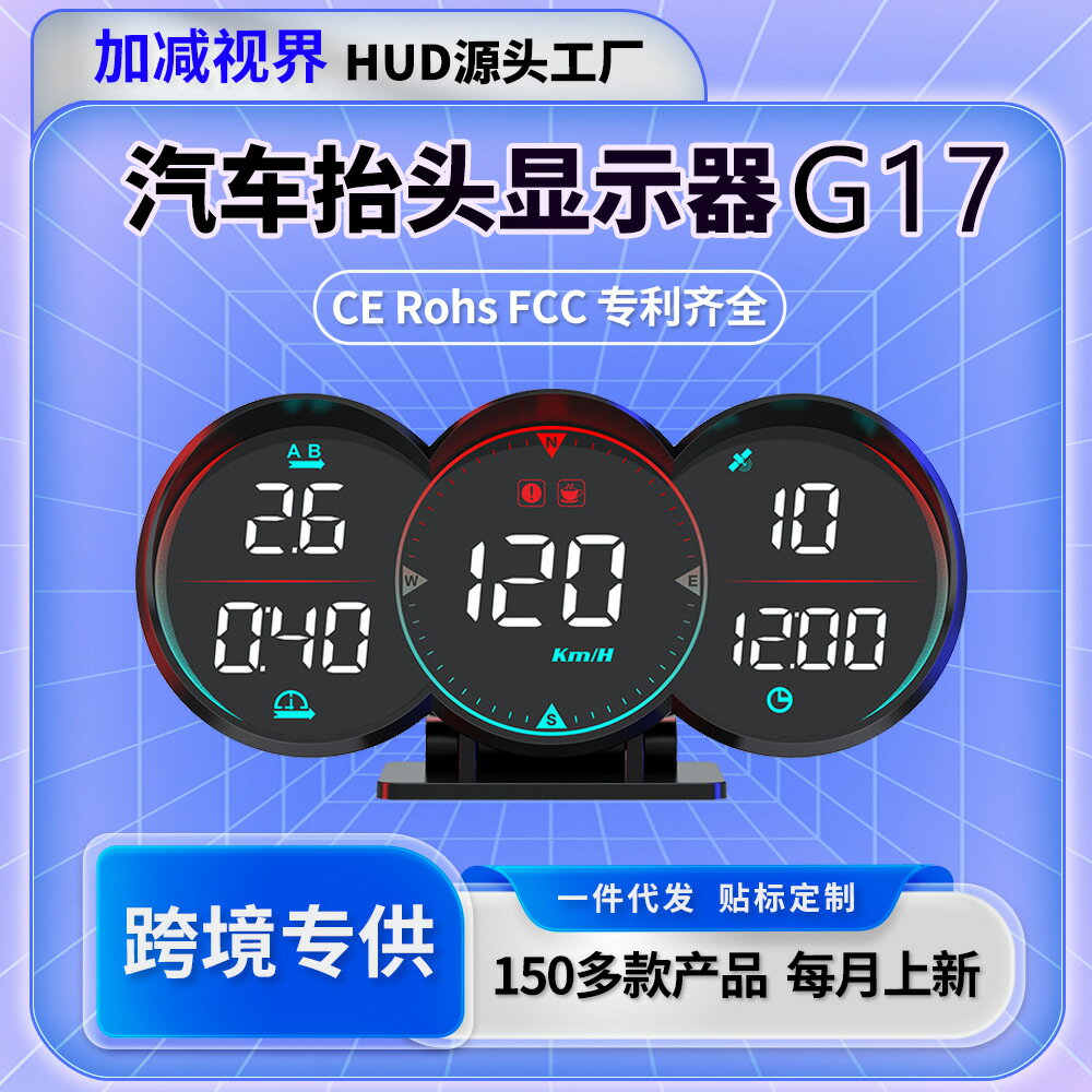 【GPS精準抬頭】HUD抬頭顯示器 車載顯示器 車速表 車用電子 導航顯示 行車資訊 通用型 USB供電 智能感光 自動亮度調節 行車安全必備