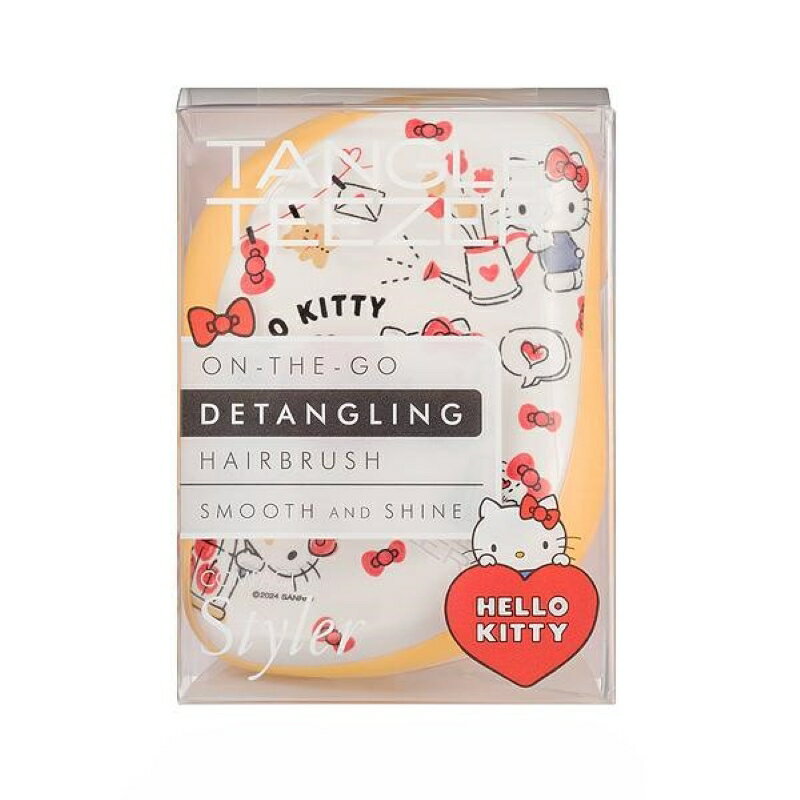 英國 Tangle Teezer 攜帶梳-Hello Kitty幸福生活 攜帶型魔髮梳 日本限定款 順髮梳 打結 毛躁 旅行＊夏日微風＊