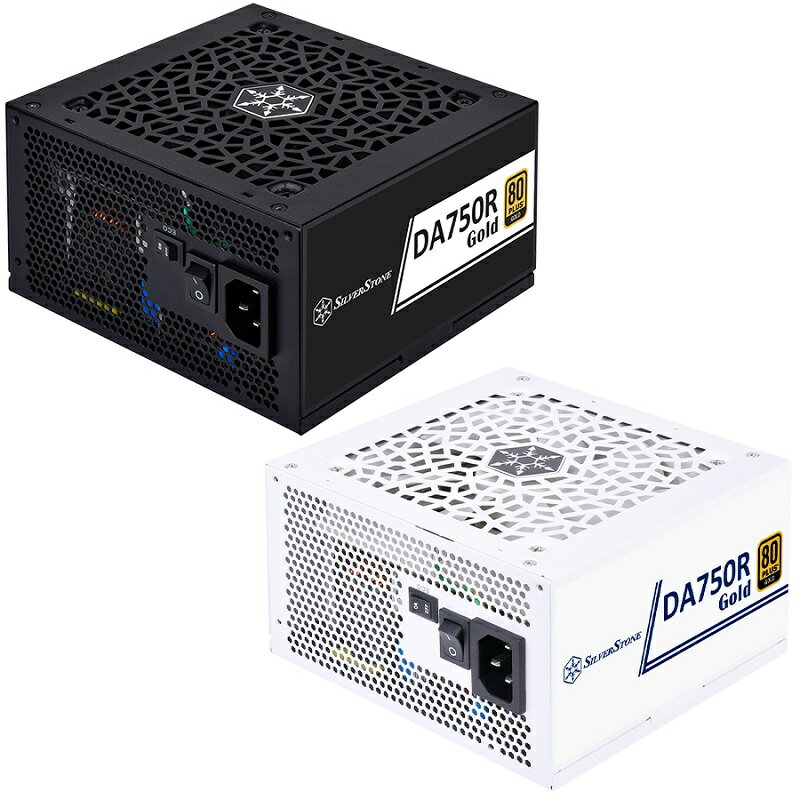 【享最高折300】SilverStone 銀欣 DA750R Gold 80PLUS 金牌全模組電源 黑色/白色