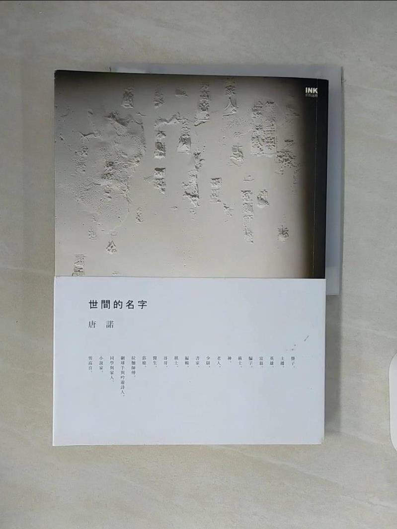 【書寶二手書T1／短篇_ZU1】世間的名字_唐諾