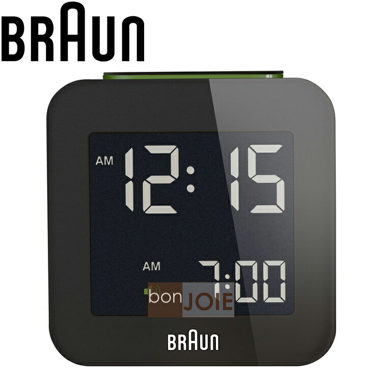 <br/><br/>  ::bonJOIE:: 美國進口 Braun BNC008 Alarm Clock 百靈數位鬧鐘 (黑色款)(全新盒裝) 博朗 時鐘 德國<br/><br/>