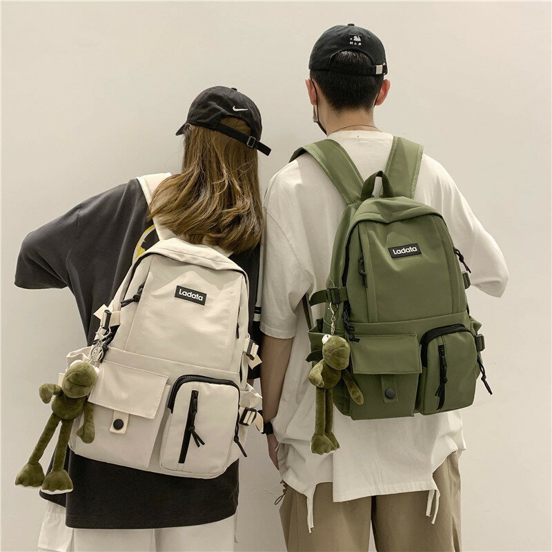 新款韓版初學生書包學院雙肩包電腦背包
