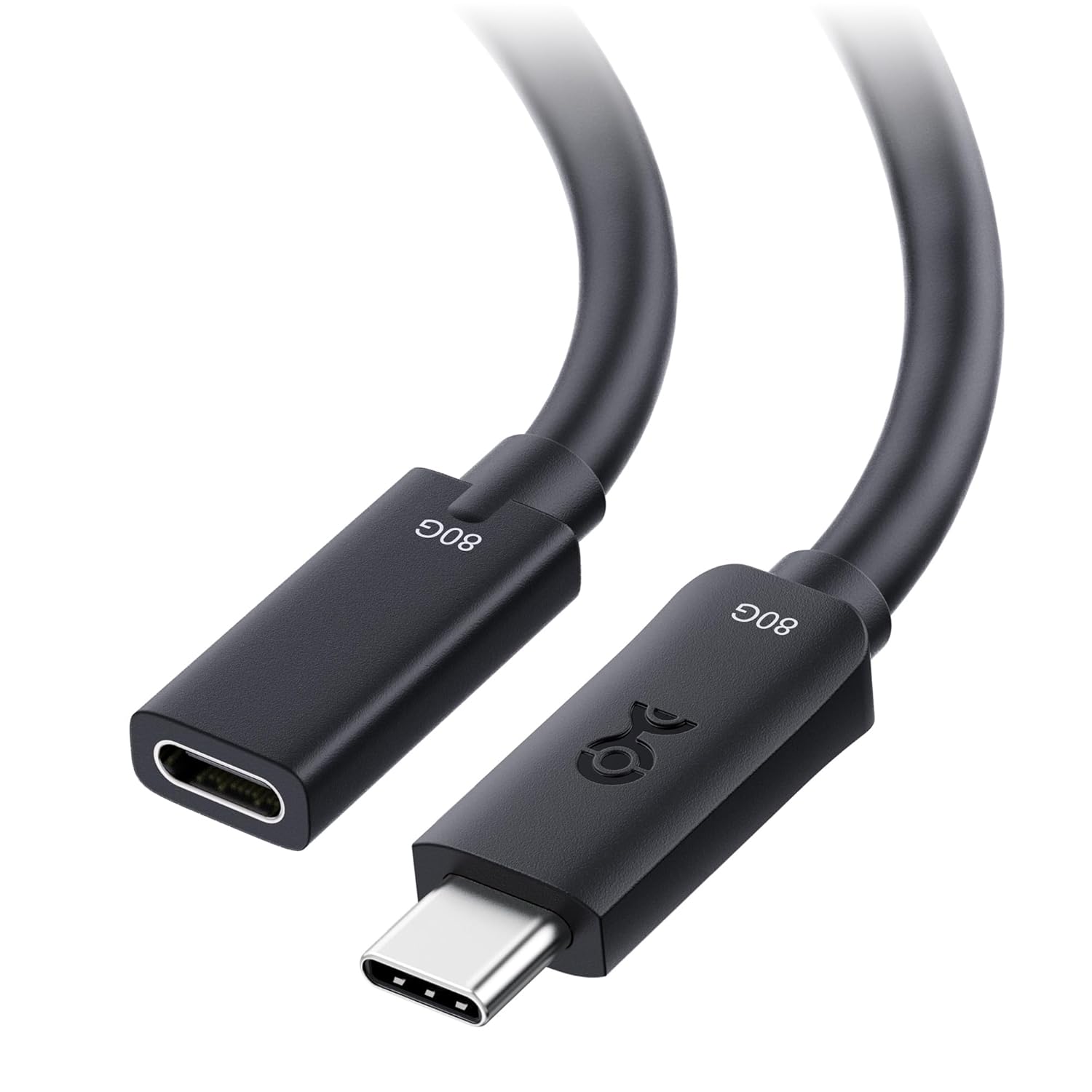 [6美國直購] Cable Matters 201414-1m 80Gbps USB4 延長線 8K 120Hz USB Type-C 相容 Thunderbolt 5 4