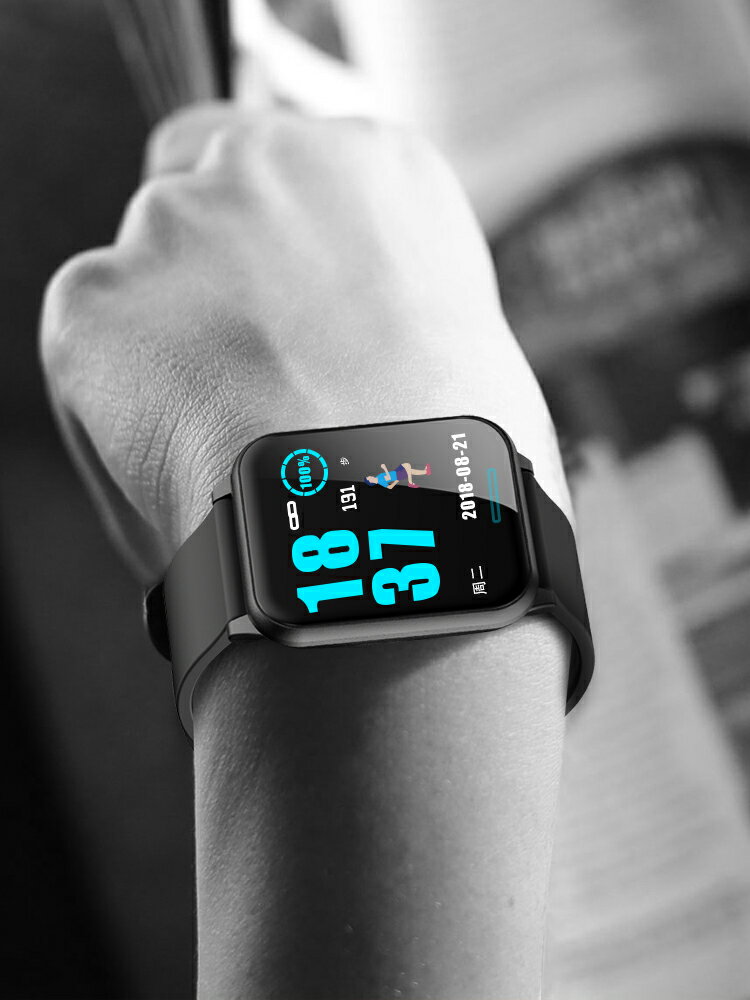 運動手表智能血壓心率監測男女多功能跑步iwatch防水計步器適用蘋果vivo華為5oppo小米4情侶電子手環