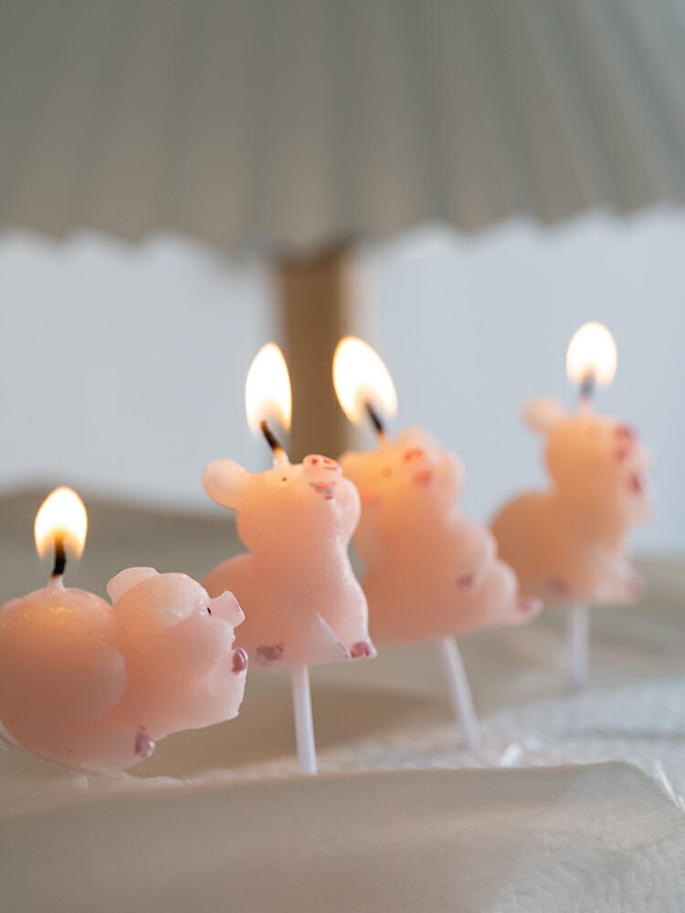 長大一歲啦！小眾高級浪漫ins布置蠟燭創意可愛派對裝飾蛋糕禮物