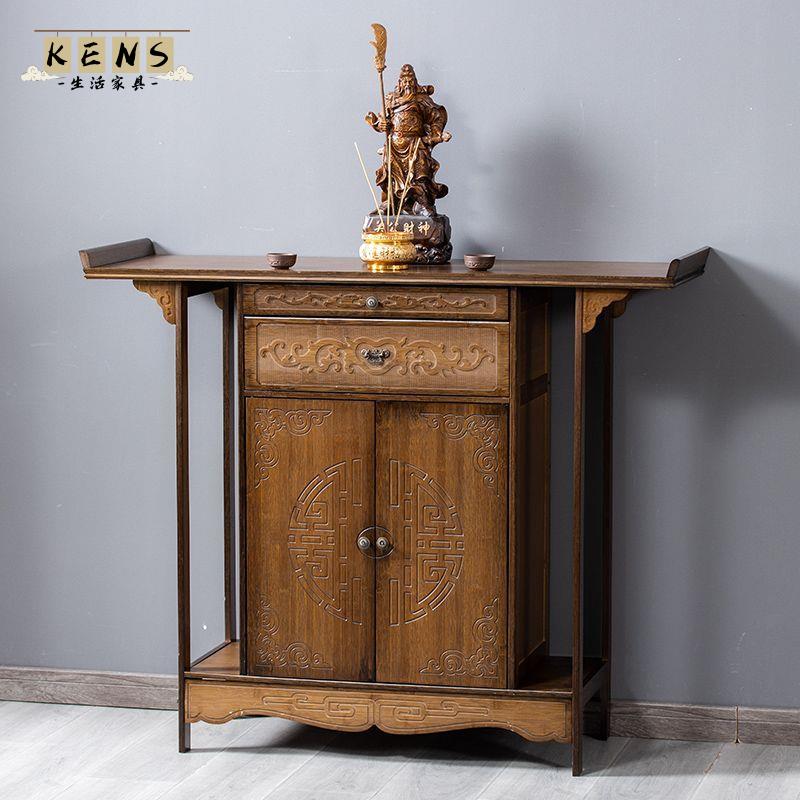 免運 供桌 佛桌 佛臺 供臺 神臺  新中式玄關供柜家用入門供桌柜子玄關供臺窄款門廳香案柜瑞景香臺工廠現貨直銷 可開發票 全館八折 售後保障 k5610