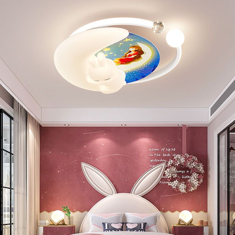 兒童房間燈吸頂燈臥室燈現代簡約燈具2022年新款卡通男孩女孩燈飾
