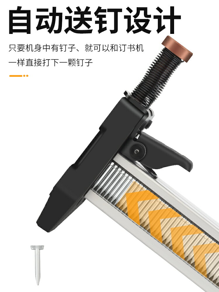 線槽打釘槍手動釘槍打釘器木工裝修工具正品鋼釘槍神器半自動水泥