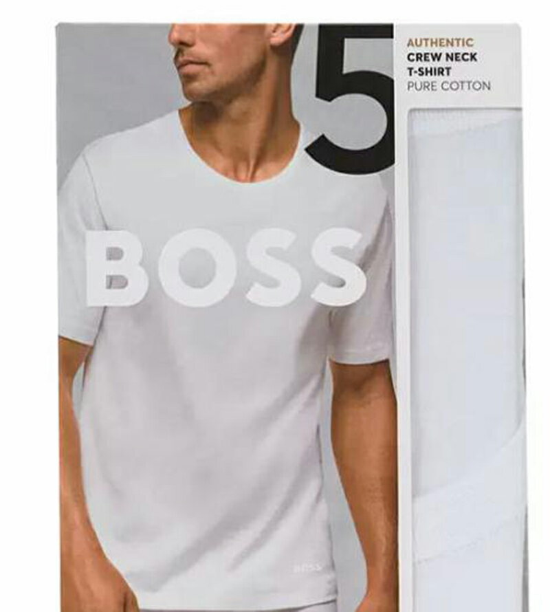 [COSCO代購4] W1693774 Hugo Boss 男純棉短袖內衣五件組