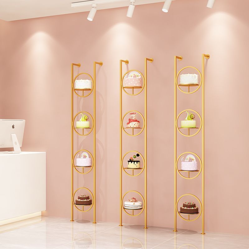 免運/開票 網紅櫥窗展示架鐵藝蛋糕架子蛋糕店商用模型陳列架裝飾展臺落地架S083快速出貨