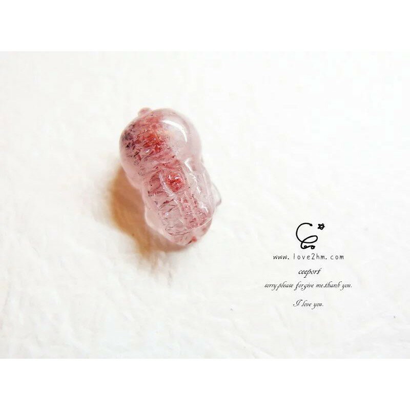 草莓晶-貔貅 2544/草莓晶/水晶飾品/ [晶晶工坊-love2hm]
