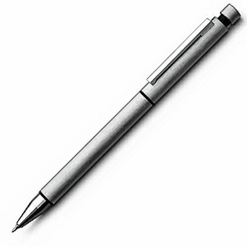 LAMY匹敵系列不銹鋼刷紋二用筆(0.5mm自動鉛筆＋原子筆)*759 tri pen cp1