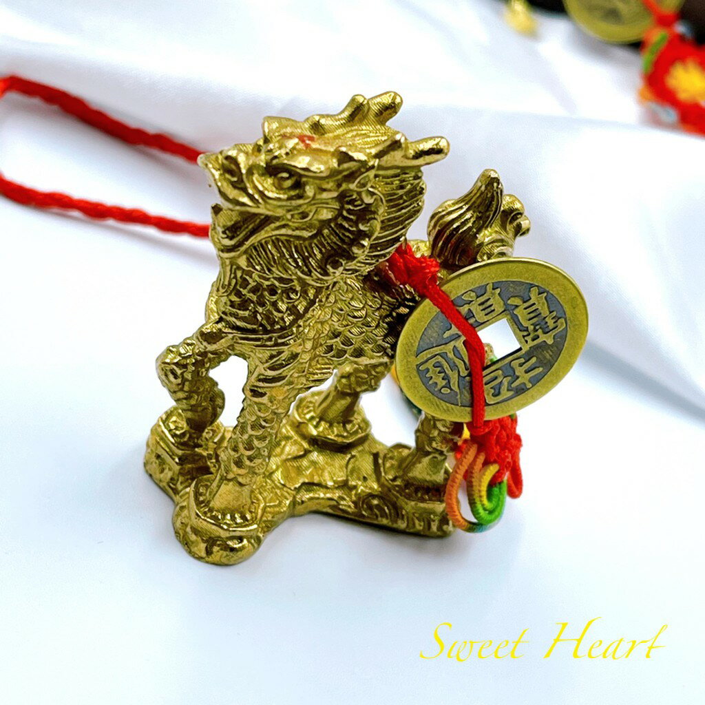 Sweet Heart 田芯開運精選 💯👍擋煞 門對門 樑煞❤️銅麒麟 踩八卦 一對 小 含加持開光 3