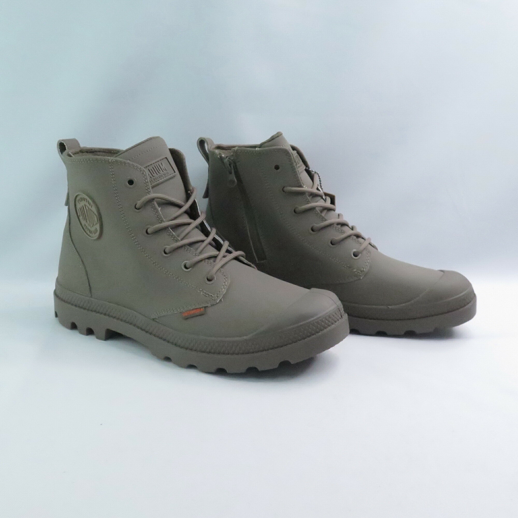 Palladium 74069212 PAMPA HI Z COATED WP+ 男女休閒鞋 防潑水 莫蘭迪質感 塵埃棕