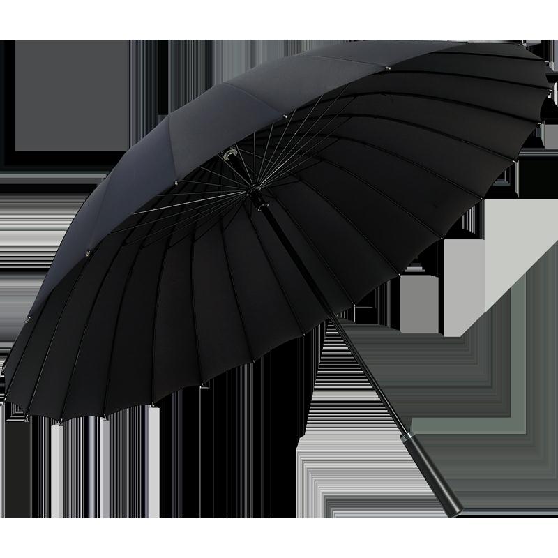 長雨傘 雨傘男士長柄自動傘加大加固抗風大號直柄折疊雙人傘【MJ17590】