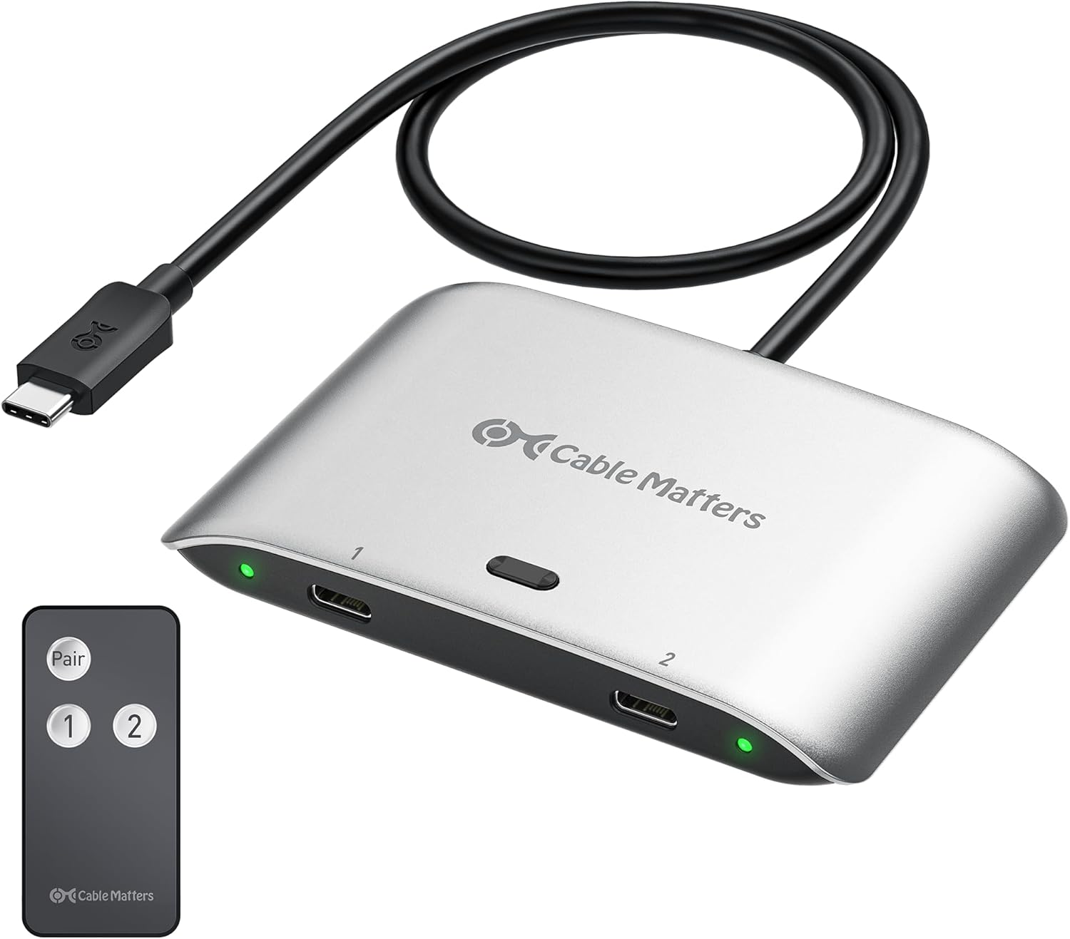[5美國直購免運] Cable Matters 201352 20Gbps USB4 USB C Switch 切換器-不適用雙MacOS系統