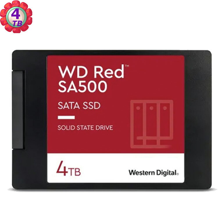 WD RED SA500 4TB NAS 2.5" SSD WDS400T1R0A-固態硬碟 威騰公司貨