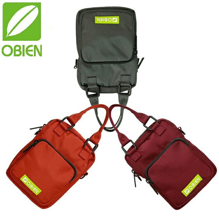 Obien 輕巧小包 多功能包 手提/肩背/腰掛(防水包 防潑水/附肩背/腰帶各一條
