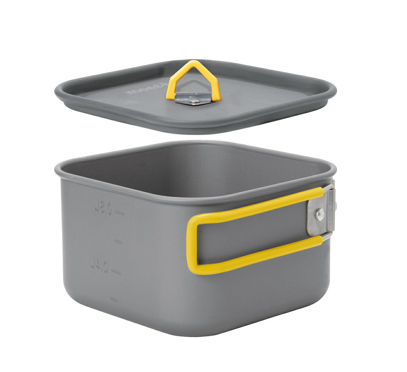 【【蘋果戶外】】mont-bell 1124598 ALPINE COOKER SQUARE 12 方鍋【0.8L】折疊鍋