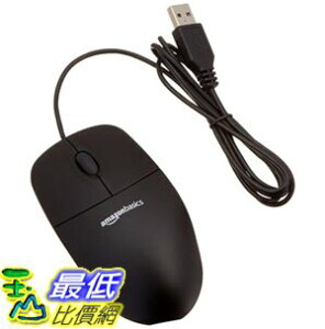 [8美國直購] 滑鼠 AmazonBasics 3-Button USB Wired Computer Mouse (Black) B005EJH6RW