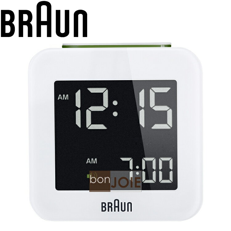 <br/><br/>  ::bonJOIE:: 美國進口 Braun BNC008 Alarm Clock 百靈數位鬧鐘 (白色款)(全新盒裝) 博朗 時鐘 德國<br/><br/>