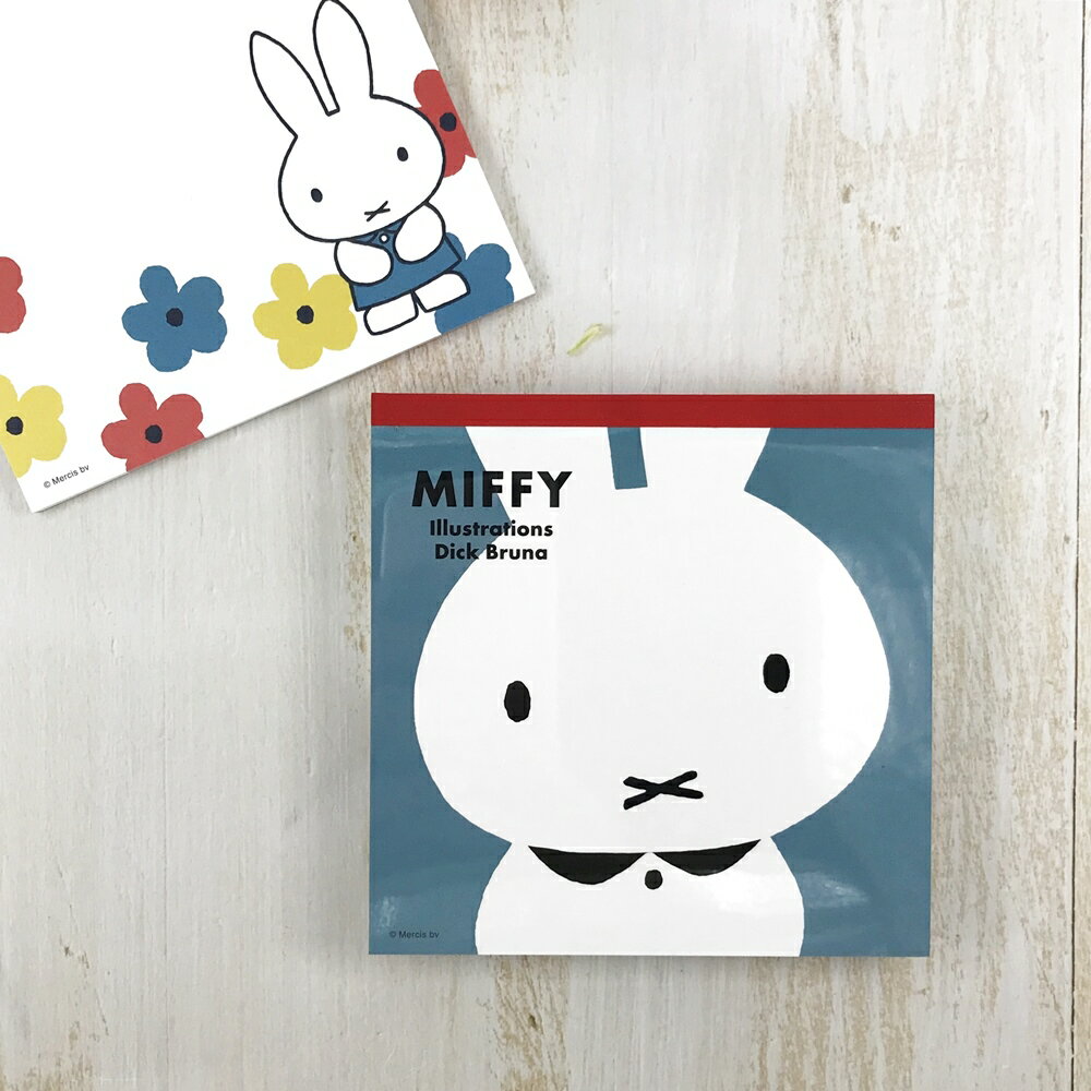 Miffy 米飛兔 米菲兔 日本製 正方形 彩色便條紙-日本直送，現貨在台｜小鶴日貨