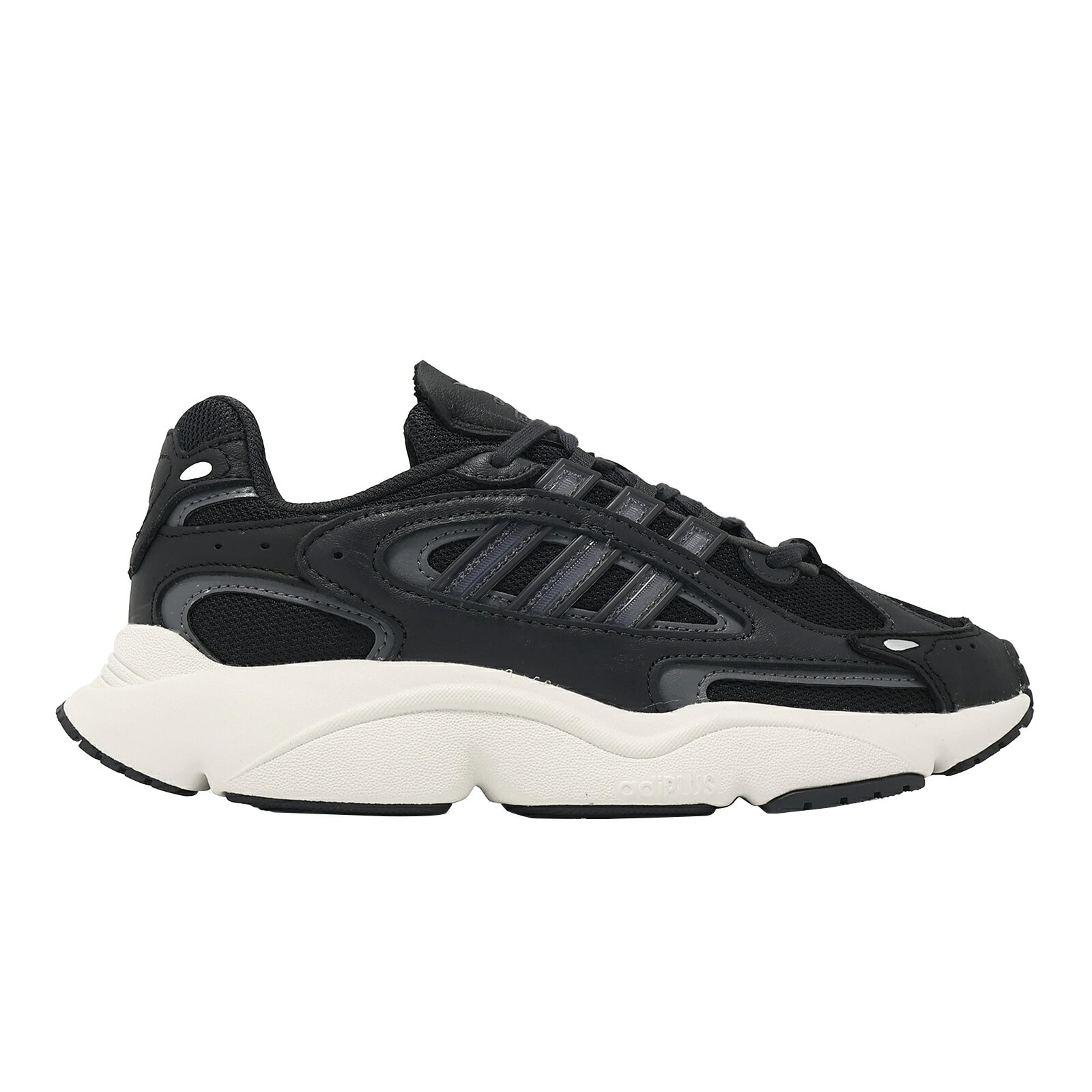 adidas 休閒鞋 OZMILLEN 男鞋 女鞋 黑 白 皮革 網布 緩衝 情侶鞋 愛迪達 ID5831 4