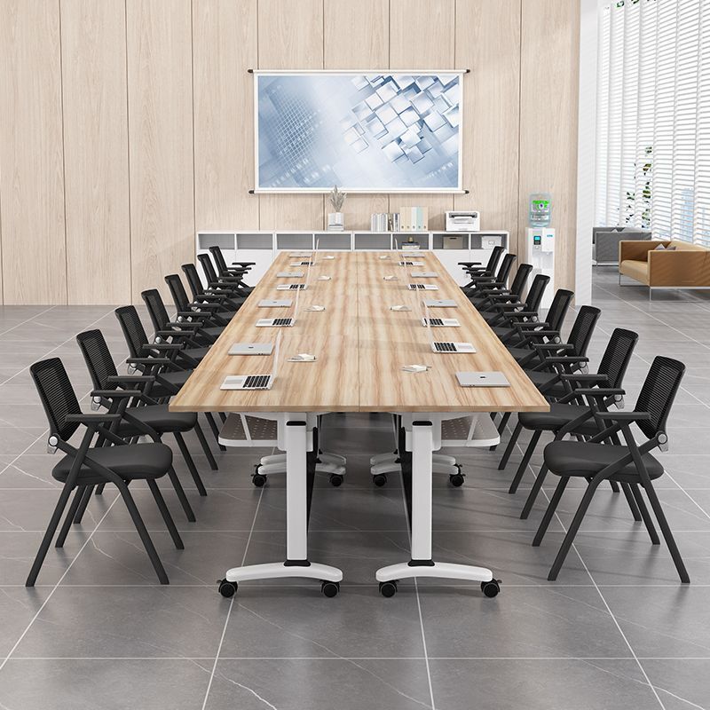 熱銷/免運 折疊會議桌可移動活動拼接長條雙人辦公可折疊培訓桌椅組合