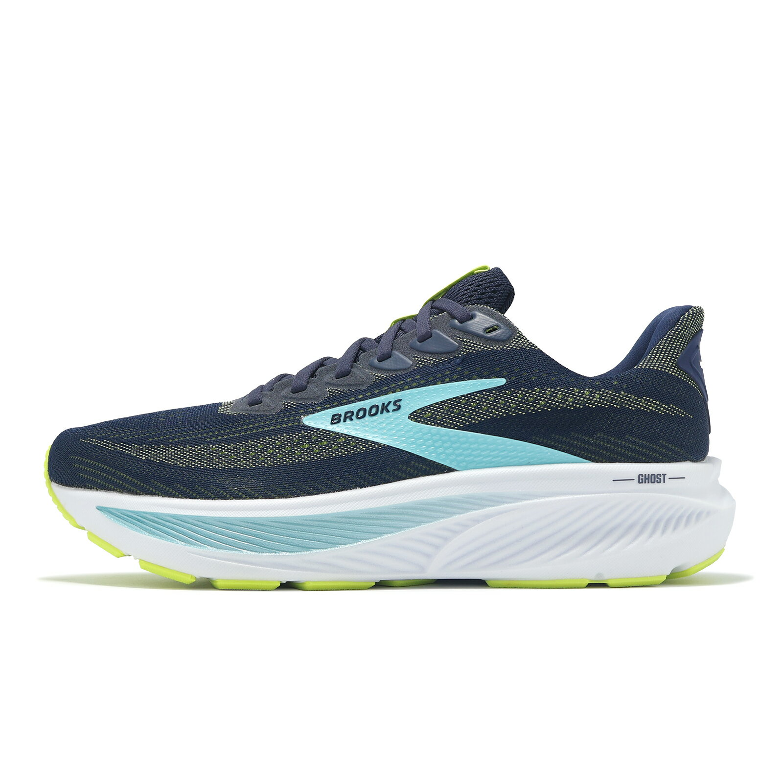 Brooks 慢跑鞋 Ghost 17 2E 男鞋 寬楦 藍 白 魔鬼系列 緩衝 避震 運動鞋 1104422E414