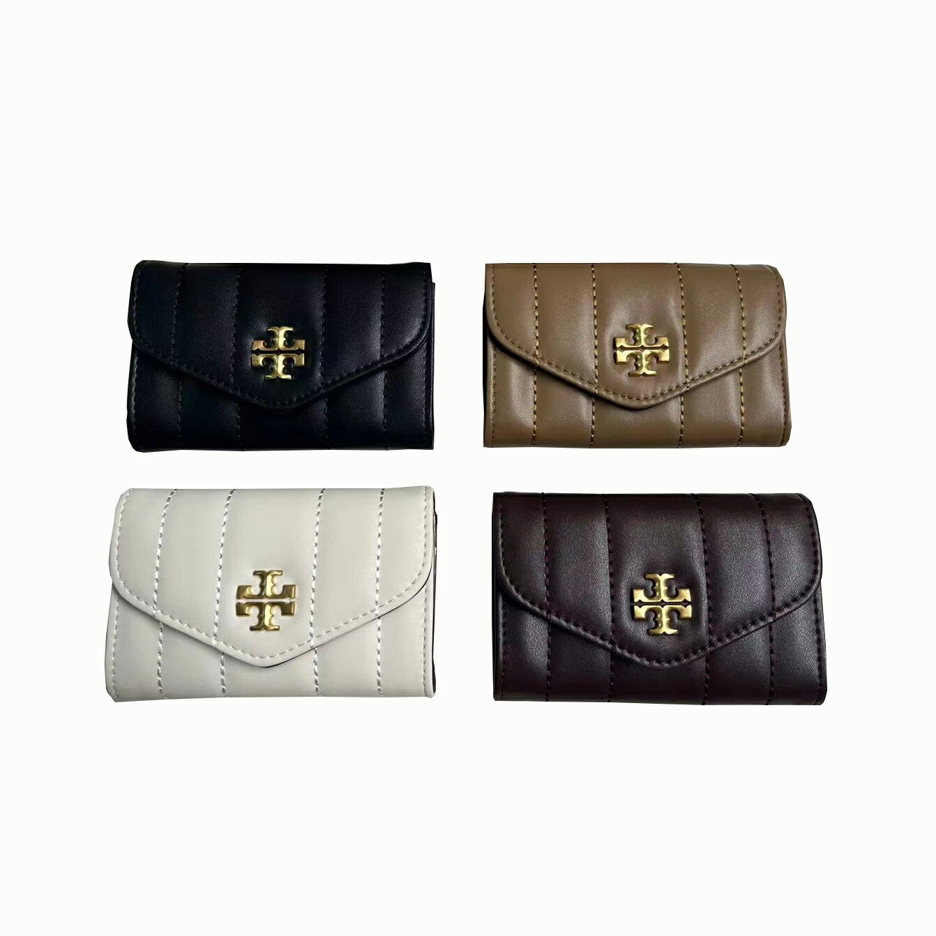精選★Tory burch Kira系列金属LOGO女士皮革短款錢包85216(預購)【購物節優惠★菲尼斯 國際精品↘3折起】