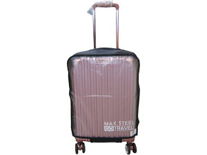 ~雪黛屋~ MAX-STELL 20吋行李箱防護套防水套雨衣套不黏箱高透明加厚伸縮防水PVC材質MGC5(小)