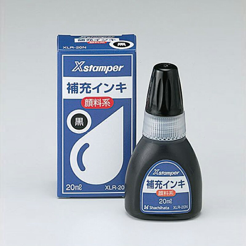 日本 Shachihata 黑色 墨水 /瓶 XLR-20N-71414