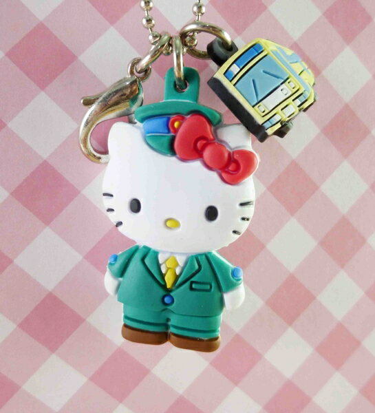 【震撼精品百貨】Hello Kitty 凱蒂貓~KITTY吊飾 鎖圈-巴士