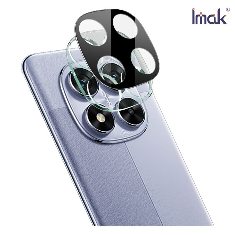 鏡頭貼 Imak 艾美克 Redmi 紅米Note 14 Pro 5G 鏡頭玻璃貼(一體式)(曜黑版) 奈米吸附 鏡頭貼 鏡頭保護貼 鏡頭膜【愛瘋潮】