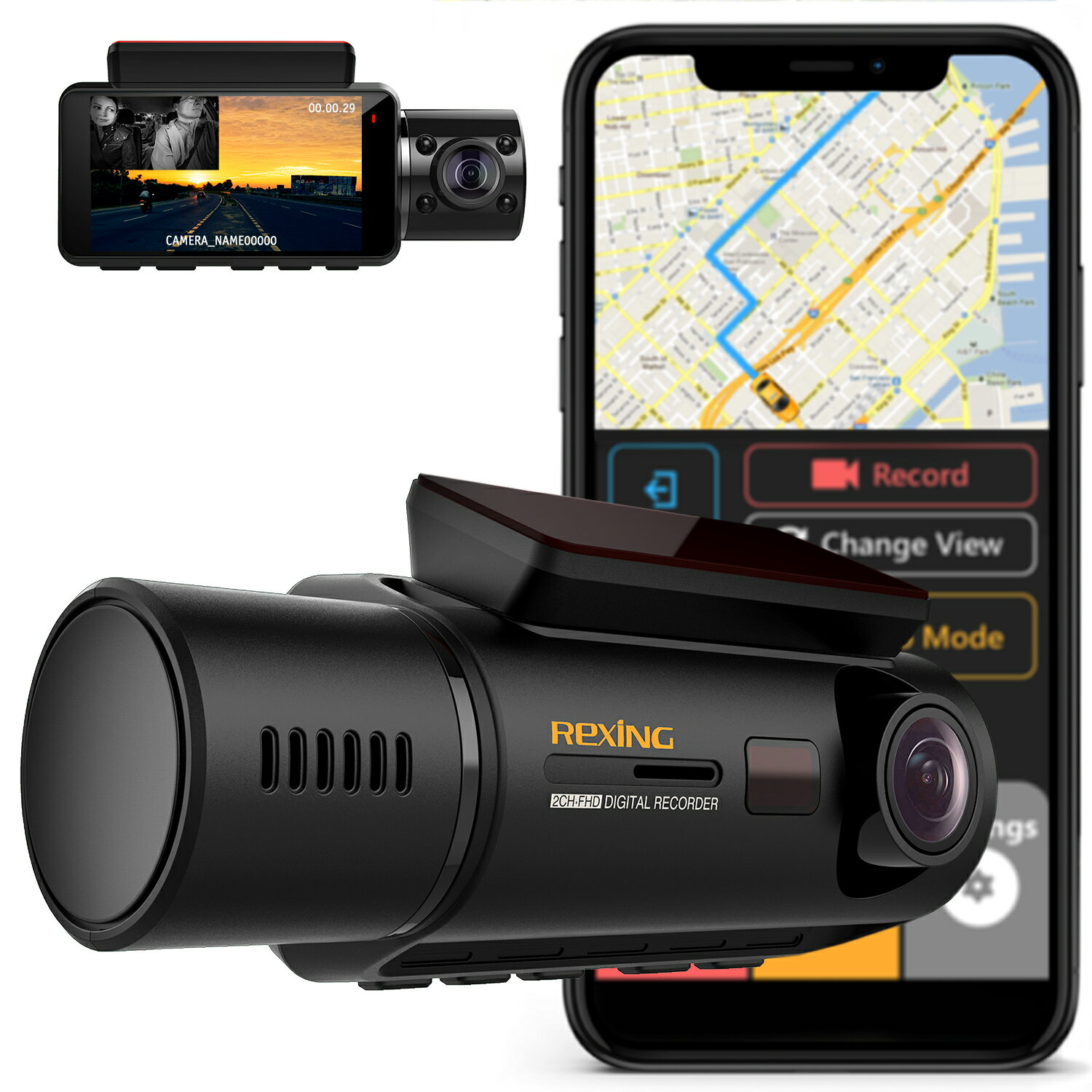 dash camera for car and cabin