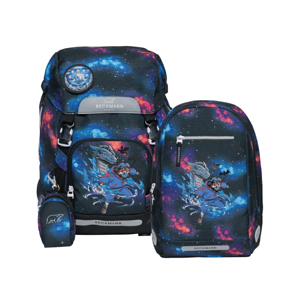 【毒】Beckmann Classic 22L 兒童護脊書包+Gym 12L輕便後揹包 - 星際忍者