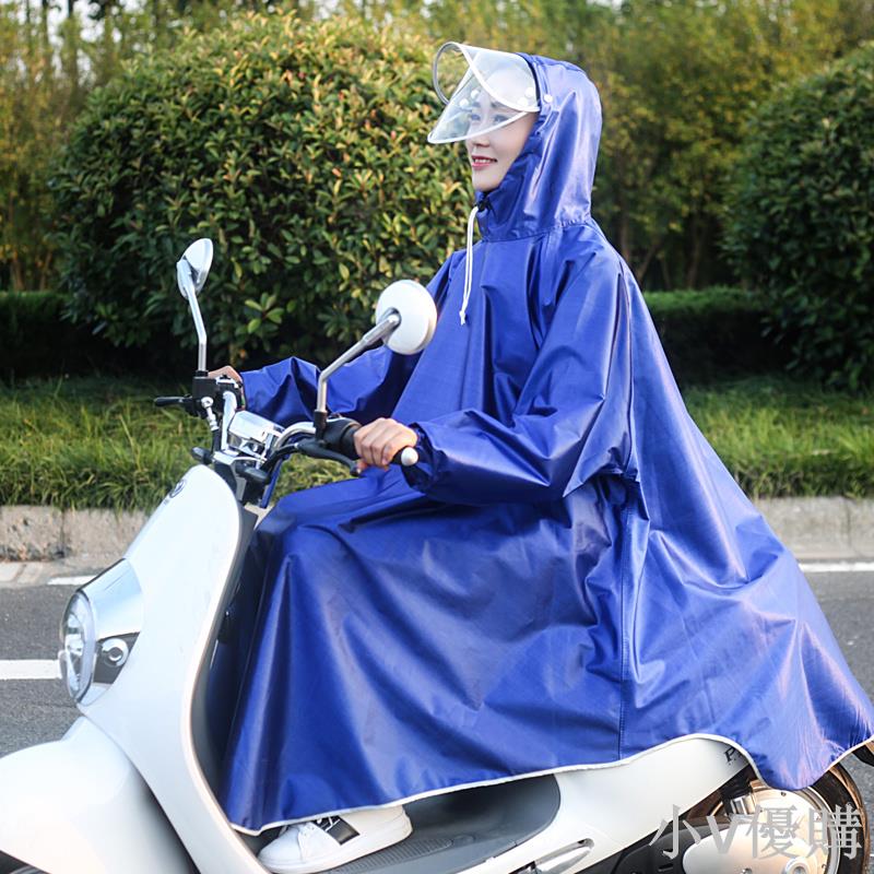 帶袖雨衣單人有袖電動車雨衣加大加厚摩托車雨披男女袖子全身雨衣
