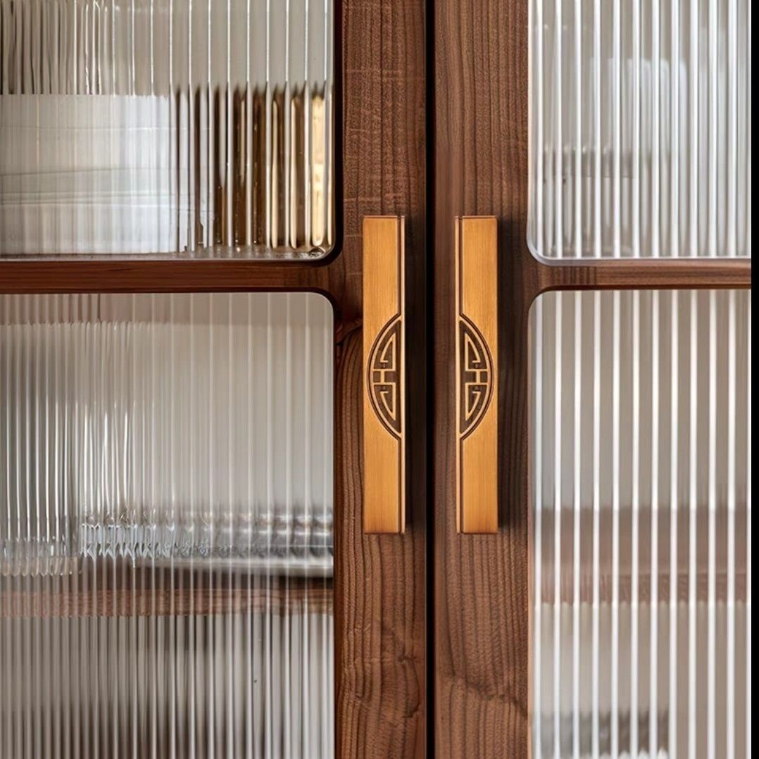 公司貨免運 開發票 門把手 黃古銅色拉手仿古隱形抽屜家具櫥柜衣柜門把手