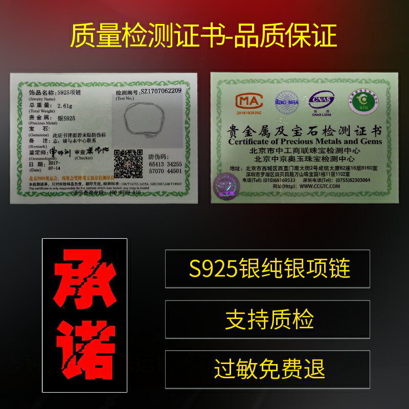 925純銀項鏈銀鏈子女款簡約鎖骨鏈蛇骨鏈無吊墜銀飾頸鏈男士配飾 4