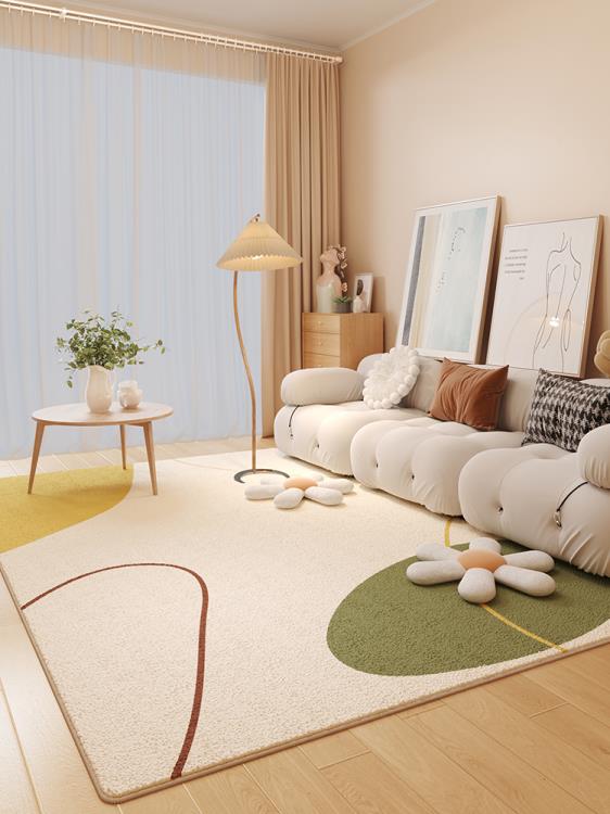 莫蘭迪色天津地毯臥室2021新款北歐ins風客廳沙發墊書房床邊地墊