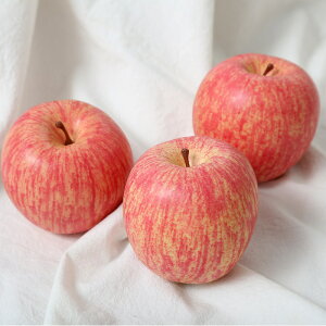 圣誕節仿真蘋果假紅蘋果模型紅富士水果櫥柜擺件供果攝影裝飾道具