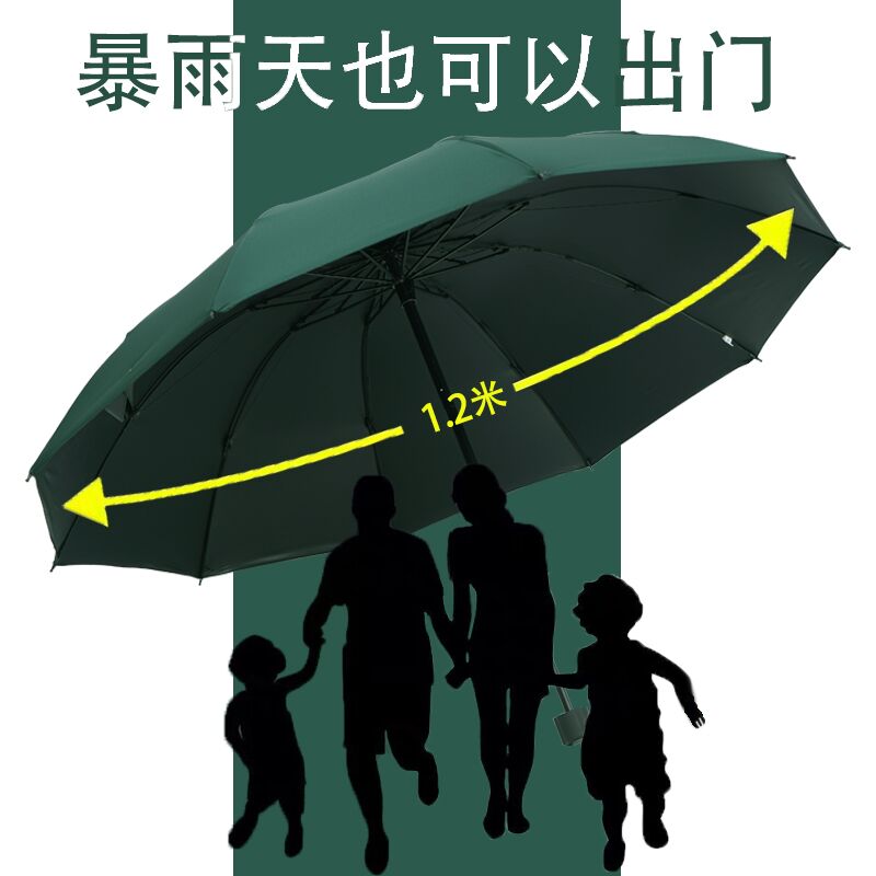 加大雨傘男折疊商務晴雨兩用傘黑膠遮陽防曬太陽傘女學生雙人情侶