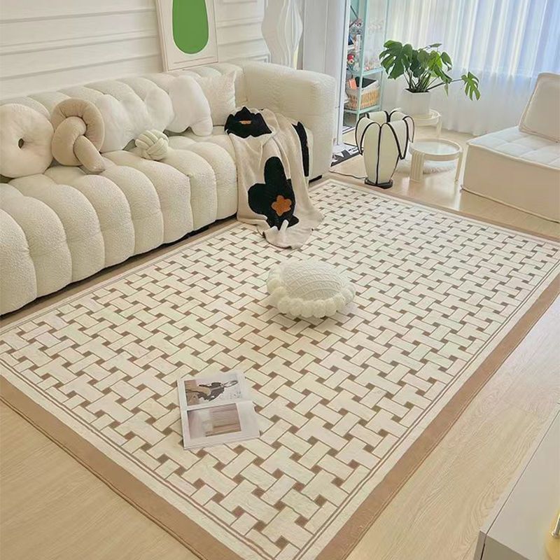 客廳地毯加厚仿羊絨用茶幾毯大麵積耐臟易打理沙發毯定製