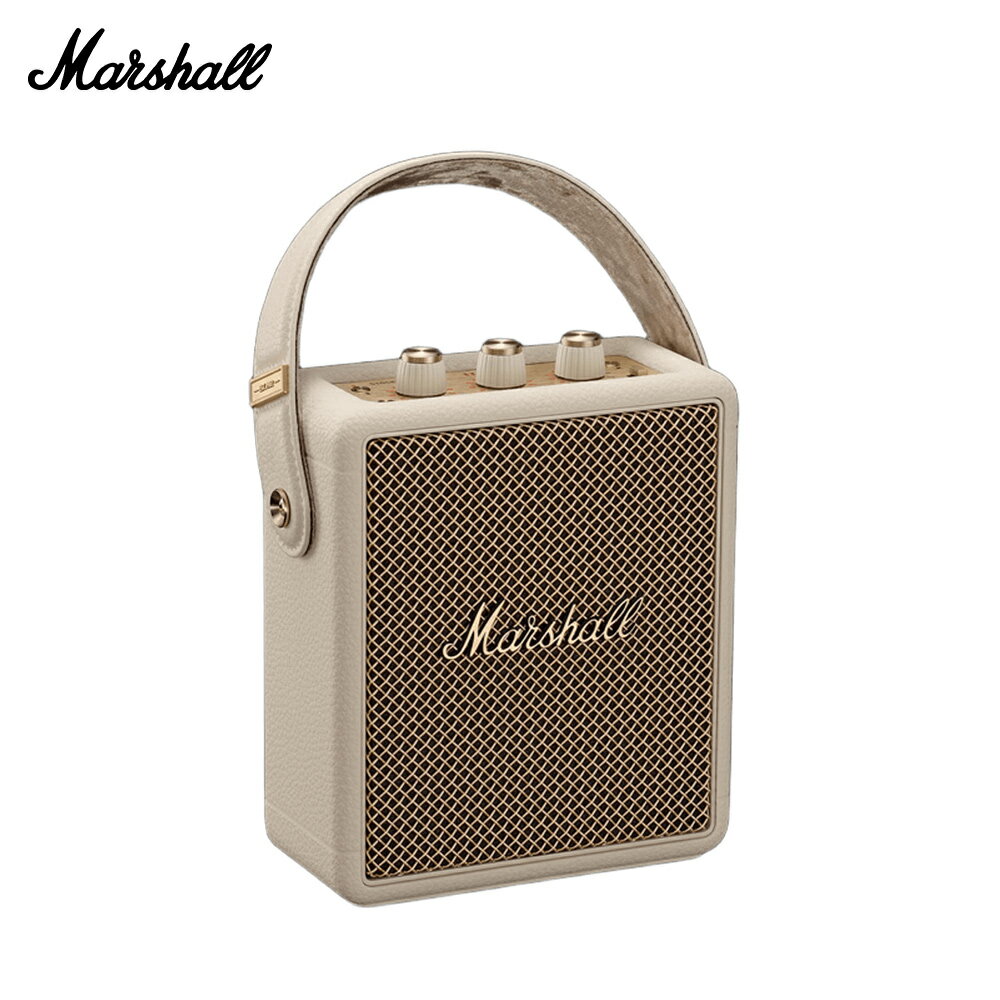【Marshall】Stockwell III 攜帶式藍芽喇叭 白色【三井3C】
