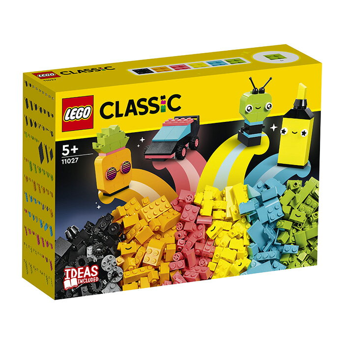 LEGO 樂高 CLASSIC 經典系列 11027 創意螢光趣味套裝 【鯊玩具Toy Shark】