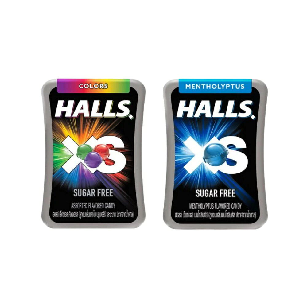 【KSL】HALLS XS 無糖迷你薄荷糖 酷爽薄荷 繽紛水果 12g