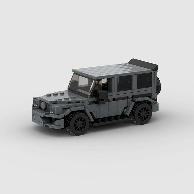 國產小顆粒積木moc 兼容樂高汽車系列G63越野車模型拼插益智玩具-朵朵雜貨店