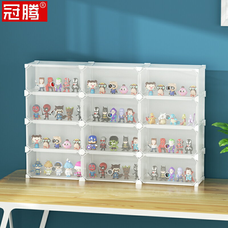 盲盒收納櫃香料公主泡泡瑪特娃娃模型molly茉莉的一天場景展示盒