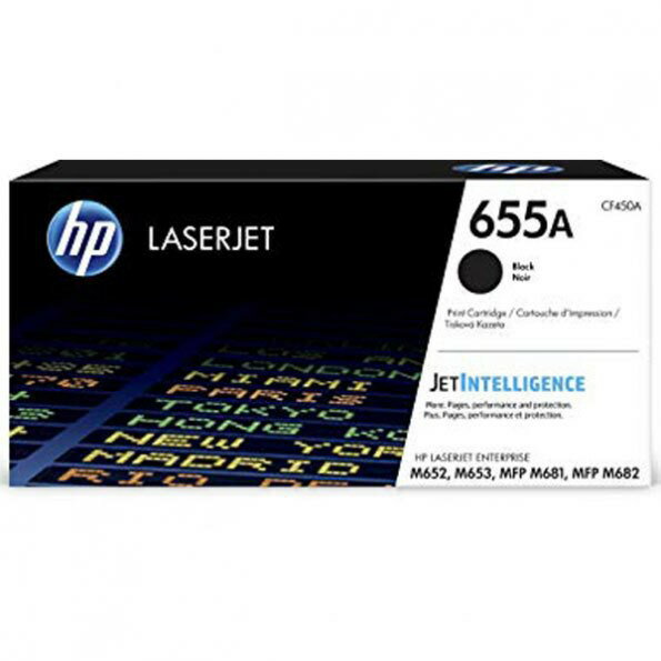 【領券優惠折300】 HP 655A 黑色原廠 碳粉匣 (CF450A) 適用M652/M681/M682